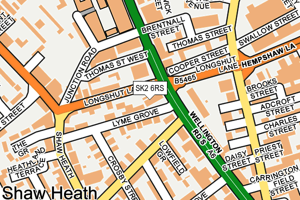 SK2 6RS map - OS OpenMap – Local (Ordnance Survey)