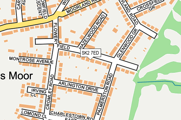 SK2 7ED map - OS OpenMap – Local (Ordnance Survey)