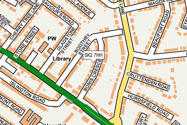 SK2 7HH map - OS OpenMap – Local (Ordnance Survey)