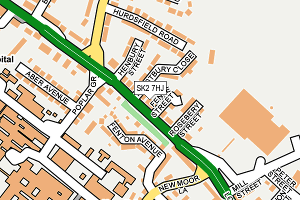 SK2 7HJ map - OS OpenMap – Local (Ordnance Survey)
