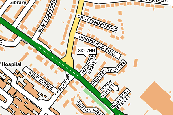 SK2 7HN map - OS OpenMap – Local (Ordnance Survey)