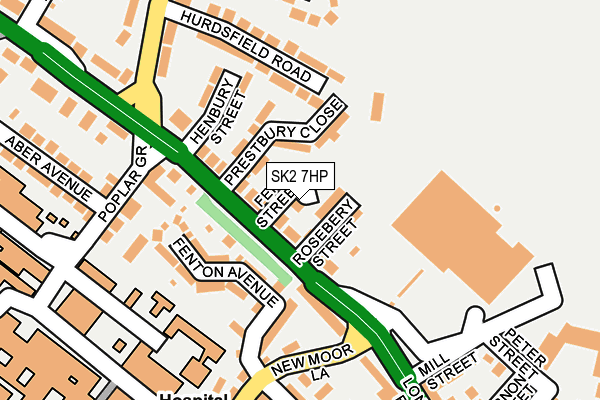 SK2 7HP map - OS OpenMap – Local (Ordnance Survey)
