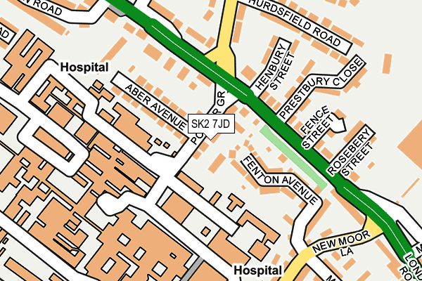SK2 7JD map - OS OpenMap – Local (Ordnance Survey)