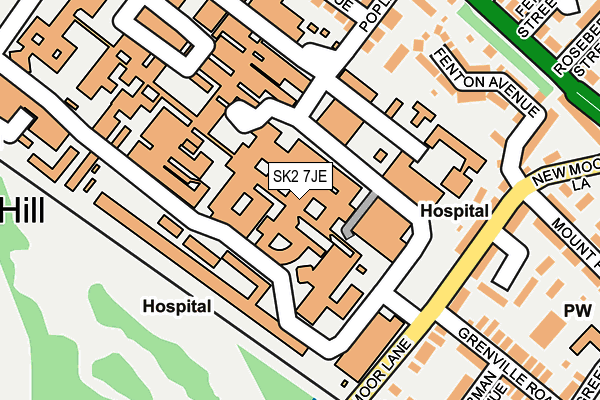 SK2 7JE map - OS OpenMap – Local (Ordnance Survey)