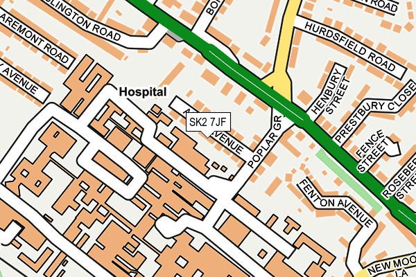 SK2 7JF map - OS OpenMap – Local (Ordnance Survey)