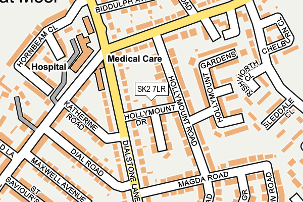 SK2 7LR map - OS OpenMap – Local (Ordnance Survey)