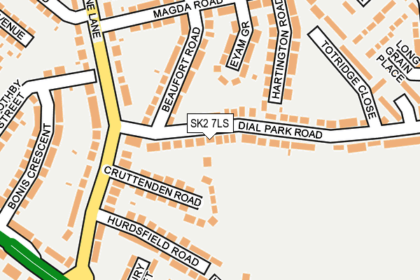 SK2 7LS map - OS OpenMap – Local (Ordnance Survey)