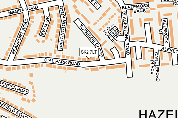 SK2 7LT map - OS OpenMap – Local (Ordnance Survey)