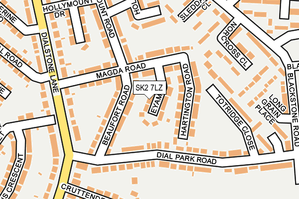 SK2 7LZ map - OS OpenMap – Local (Ordnance Survey)