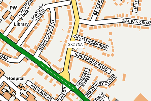 SK2 7NA map - OS OpenMap – Local (Ordnance Survey)