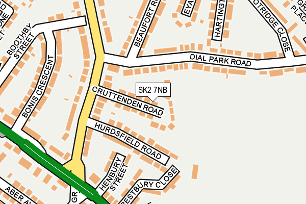 SK2 7NB map - OS OpenMap – Local (Ordnance Survey)