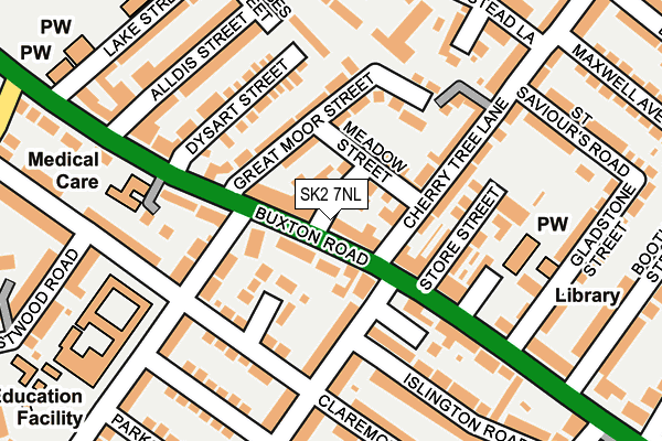 SK2 7NL map - OS OpenMap – Local (Ordnance Survey)