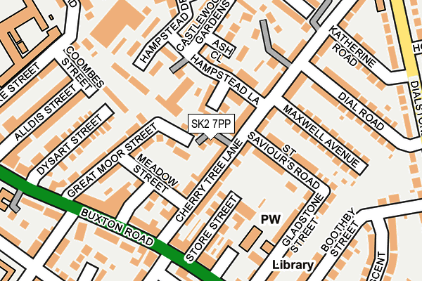 SK2 7PP map - OS OpenMap – Local (Ordnance Survey)