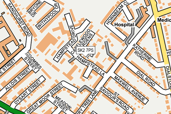 SK2 7PS map - OS OpenMap – Local (Ordnance Survey)