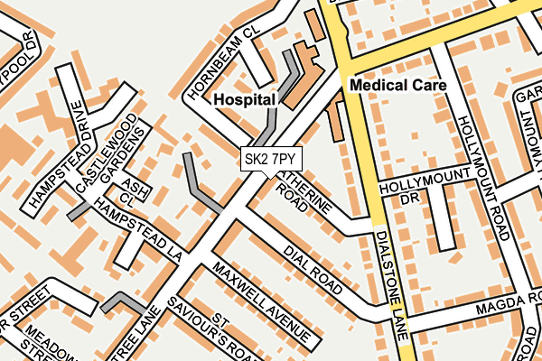 SK2 7PY map - OS OpenMap – Local (Ordnance Survey)