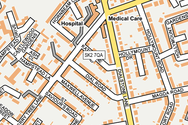 SK2 7QA map - OS OpenMap – Local (Ordnance Survey)
