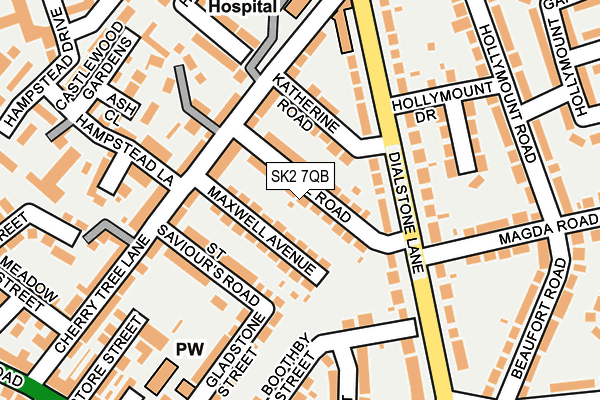 SK2 7QB map - OS OpenMap – Local (Ordnance Survey)