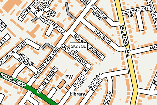 SK2 7QE map - OS OpenMap – Local (Ordnance Survey)