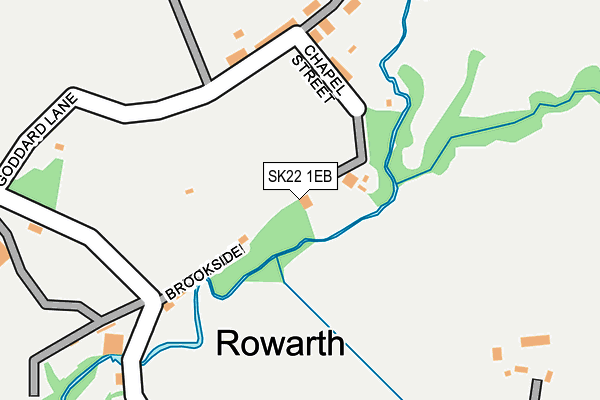 SK22 1EB map - OS OpenMap – Local (Ordnance Survey)