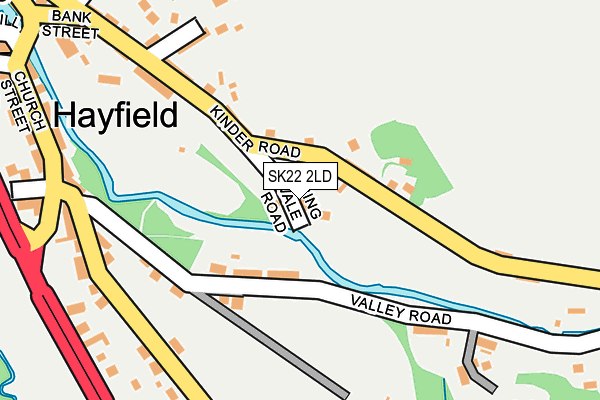 SK22 2LD map - OS OpenMap – Local (Ordnance Survey)