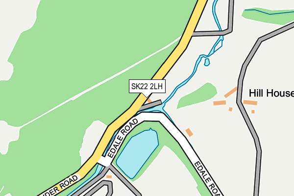 SK22 2LH map - OS OpenMap – Local (Ordnance Survey)