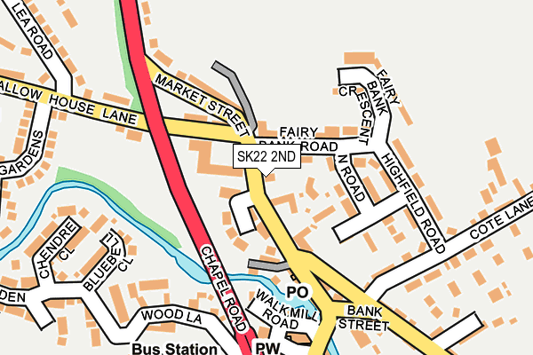 SK22 2ND map - OS OpenMap – Local (Ordnance Survey)