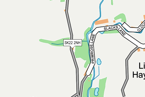 SK22 2NH map - OS OpenMap – Local (Ordnance Survey)