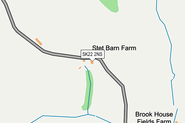 SK22 2NS map - OS OpenMap – Local (Ordnance Survey)