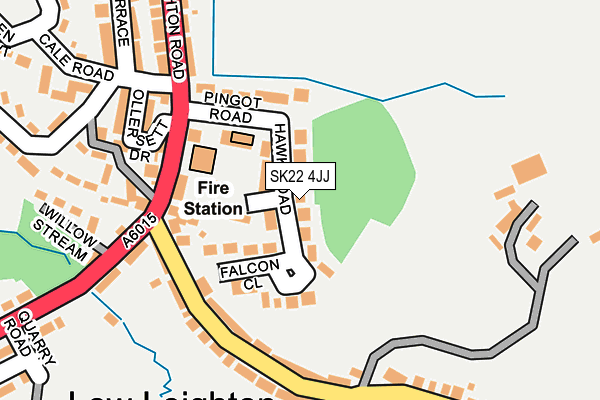 SK22 4JJ map - OS OpenMap – Local (Ordnance Survey)