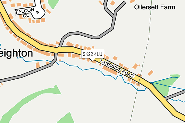SK22 4LU map - OS OpenMap – Local (Ordnance Survey)