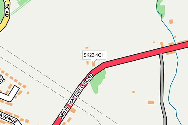 SK22 4QH map - OS OpenMap – Local (Ordnance Survey)