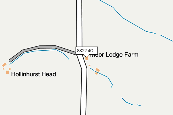 SK22 4QL map - OS OpenMap – Local (Ordnance Survey)