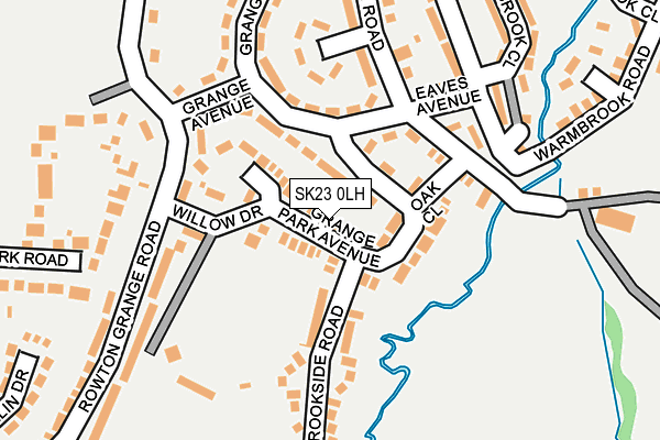 SK23 0LH map - OS OpenMap – Local (Ordnance Survey)