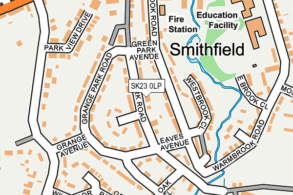 SK23 0LP map - OS OpenMap – Local (Ordnance Survey)