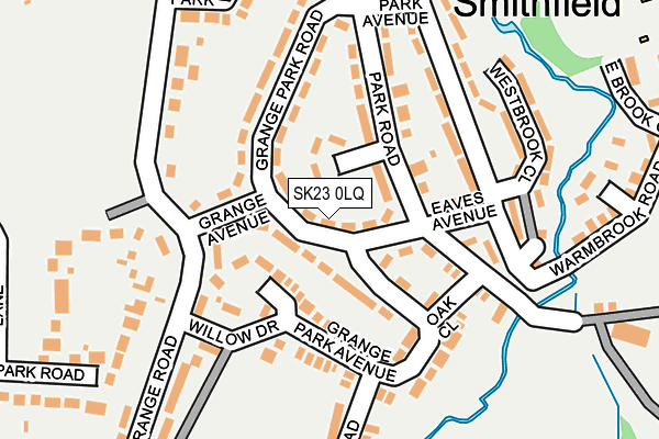 SK23 0LQ map - OS OpenMap – Local (Ordnance Survey)