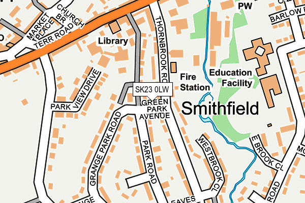 SK23 0LW map - OS OpenMap – Local (Ordnance Survey)