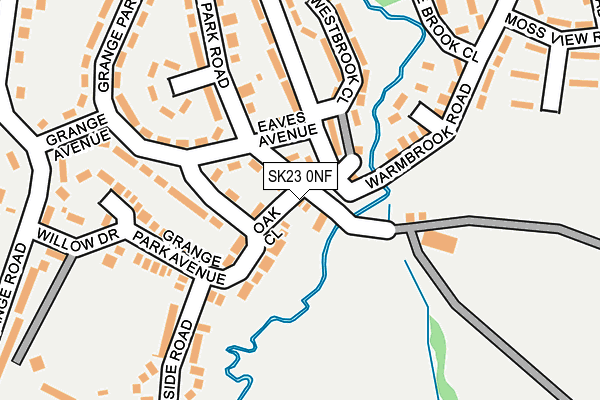 SK23 0NF map - OS OpenMap – Local (Ordnance Survey)