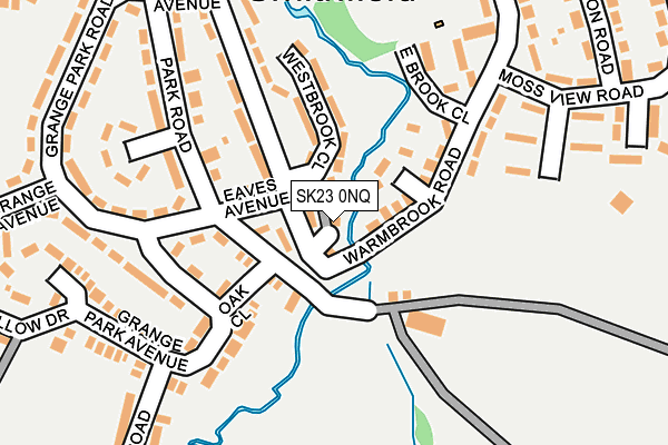 SK23 0NQ map - OS OpenMap – Local (Ordnance Survey)