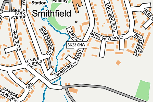 SK23 0NW map - OS OpenMap – Local (Ordnance Survey)