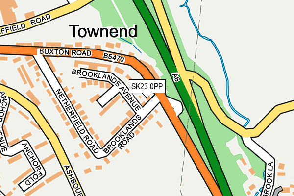 SK23 0PP map - OS OpenMap – Local (Ordnance Survey)
