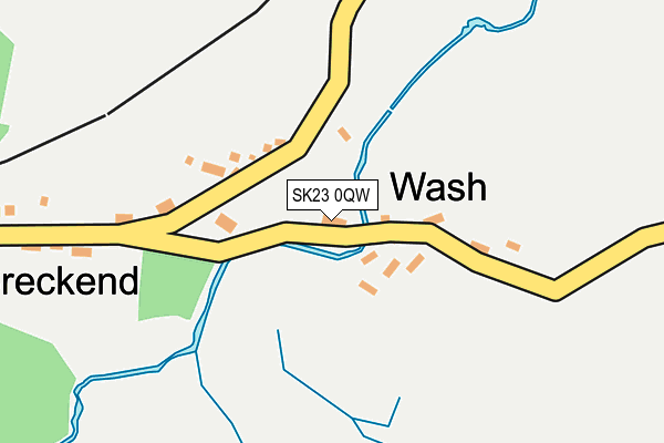 SK23 0QW map - OS OpenMap – Local (Ordnance Survey)