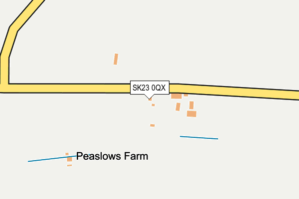 SK23 0QX map - OS OpenMap – Local (Ordnance Survey)