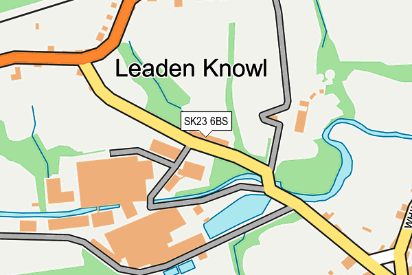 SK23 6BS map - OS OpenMap – Local (Ordnance Survey)