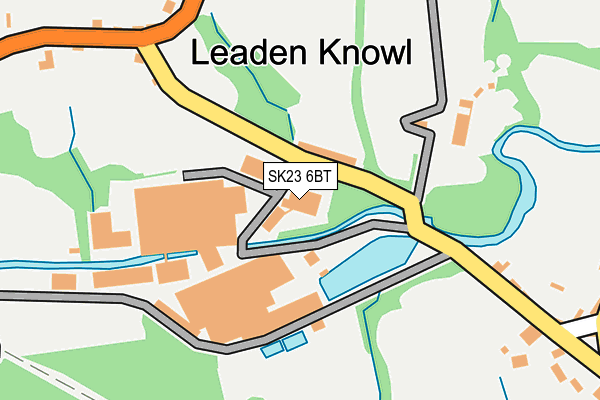 SK23 6BT map - OS OpenMap – Local (Ordnance Survey)