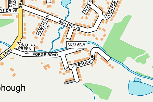 SK23 6BW map - OS OpenMap – Local (Ordnance Survey)
