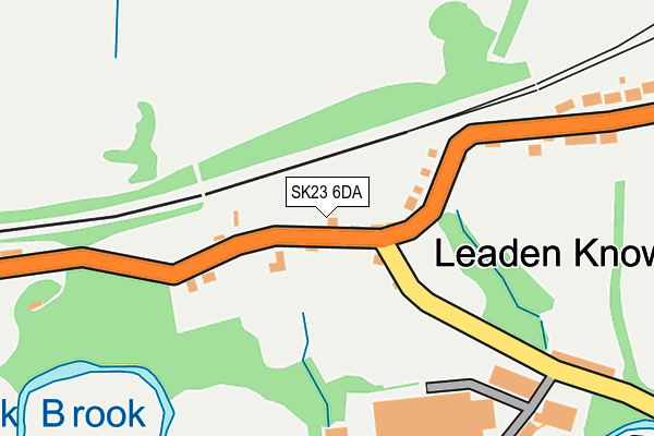 SK23 6DA map - OS OpenMap – Local (Ordnance Survey)