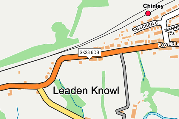 SK23 6DB map - OS OpenMap – Local (Ordnance Survey)