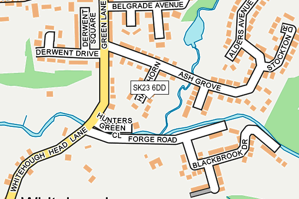 SK23 6DD map - OS OpenMap – Local (Ordnance Survey)