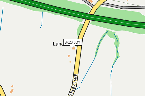 SK23 6DY map - OS OpenMap – Local (Ordnance Survey)