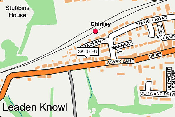 SK23 6EU map - OS OpenMap – Local (Ordnance Survey)